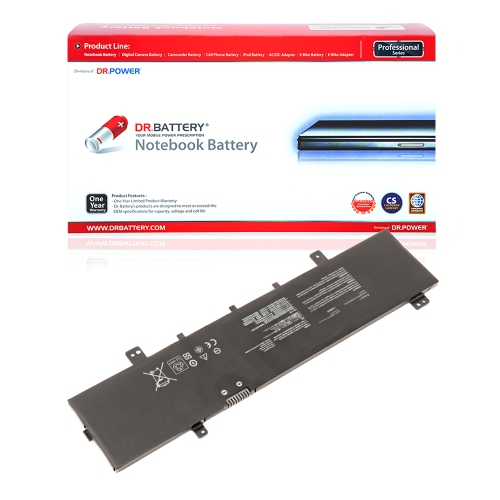 DR. BATTERY - Replacement for Asus VivoBook 15 X505BA-RB94 / X505BP / X505BP-BR007T / 0B200-02510000 / B31N1631 [11.52V / 3553mAh / 42Wh] ***Free