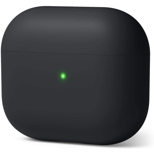 ELAGO  Liquid Hybrid Case Compatible With Airpods 3 Case Cover - Triple Layer Protection (Black)