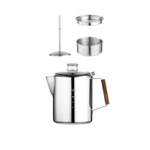 Percolator Coffee Pot.TOPS, Rapid Brew Stainless Steel Stovetop Percolator Coffee Pot, 12-Cup