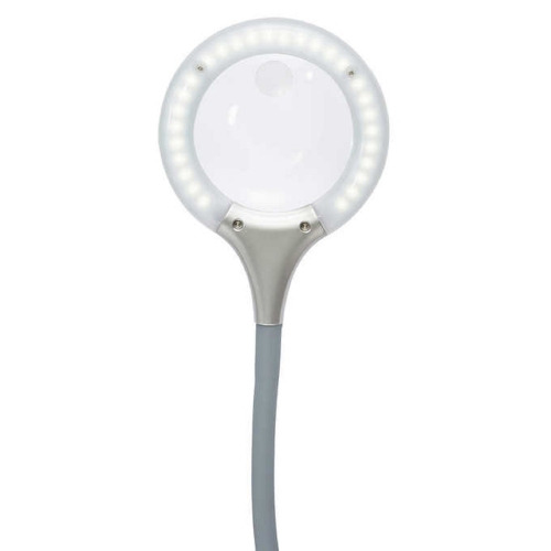 Craft Lamp. Reduced Eyestrain LED Convenient Sturdy Clips 2X Optical Magnifier OttLite 24 W Ultimate 3-in-1 Floor and Table Craft Lamp with Flexible