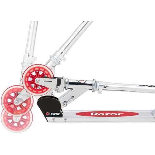 Razor A3 Red Kick Scooter with Wheelie Bar