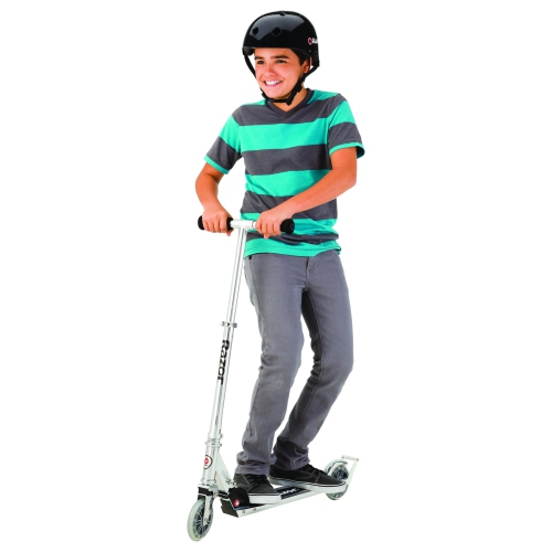Razor A3 Clear Kick Scooter with Wheelie Bar