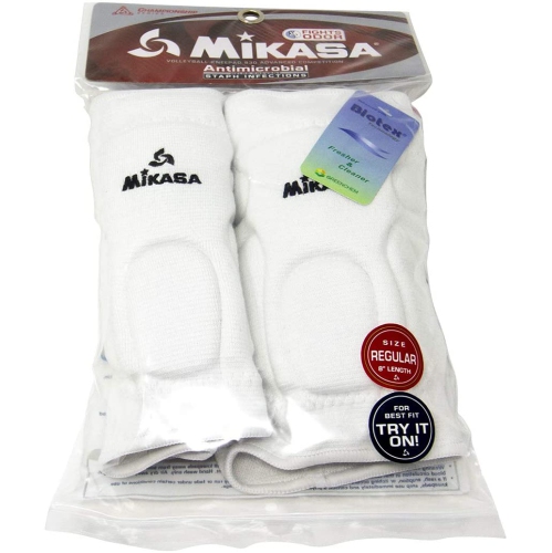 Mikasa 830 Series Antimicrobial Advanced Competition Knee Pads - Senior Size, White