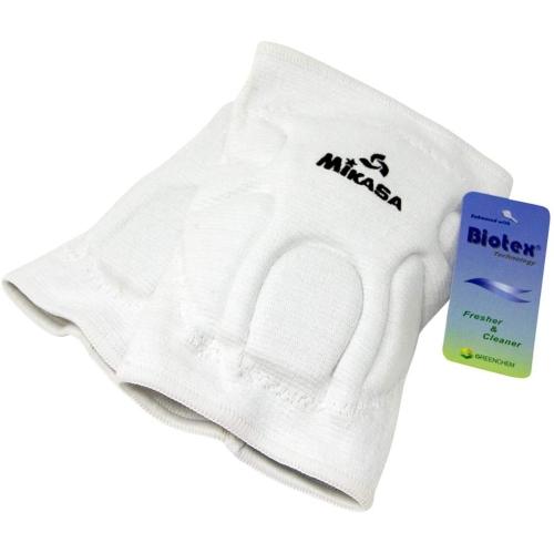 Mikasa 830 Series Antimicrobial Advanced Competition Knee Pads - Senior Size, White
