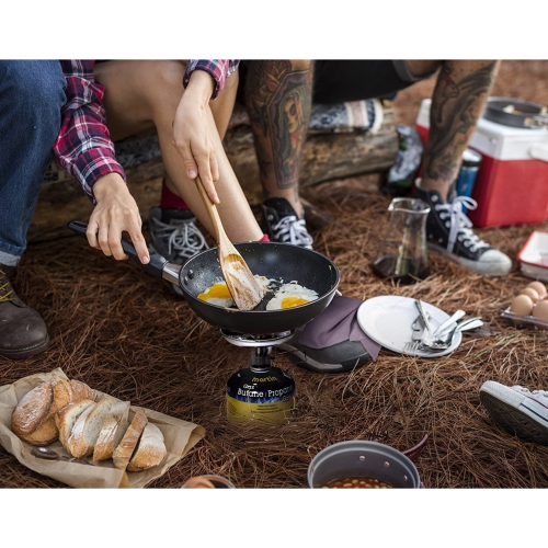 Martin MSI-12l Portable Backpacking Stove - Isobutane Gas Camping Burner with Large Brackets, Outdoor Cooking