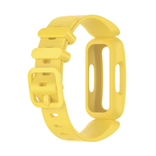 StrapsCo Soft Silicone Rubber Watch Band Strap for Fitbit Ace 3 - Yellow