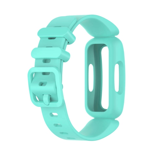 StrapsCo Soft Silicone Rubber Watch Band Strap for Fitbit Ace 3 - Turquoise