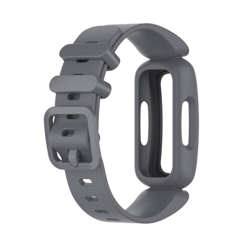 StrapsCo Soft Silicone Rubber Watch Band Strap for Fitbit Ace 3 - Grey