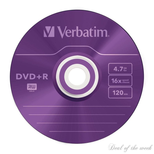 [10 PACK ] VERBATIM 43556 DVD+R COLOR SLIM PACK 5