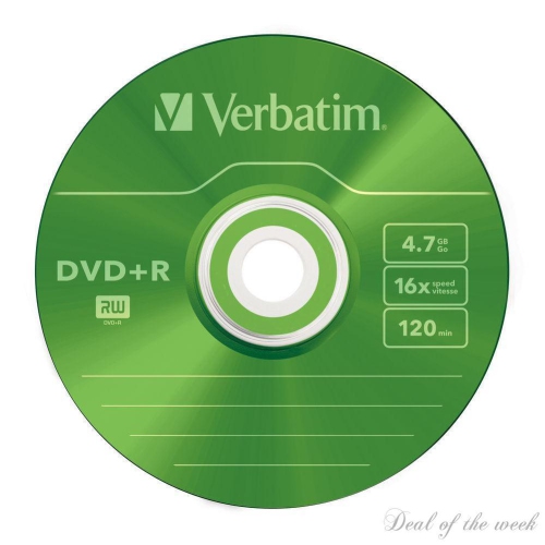 [10 PACK ] VERBATIM 43556 DVD+R COLOR SLIM PACK 5