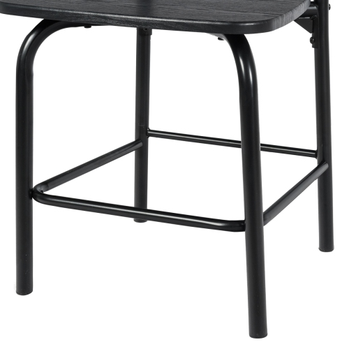 Topbuy 5 Pieces Dining Table and Chair Set Metal Frame Wooden Tabletop