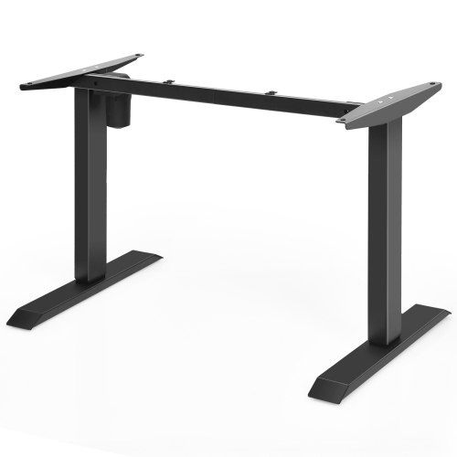 TOPBUY  Electric Height Adjustable Standing Desk Frame Workstation Base In Black