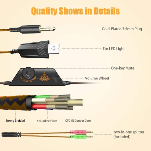 G9000 Pro Professional Noise Cancelling Gaming Headset for for PS4, PC, Xbox One Controller