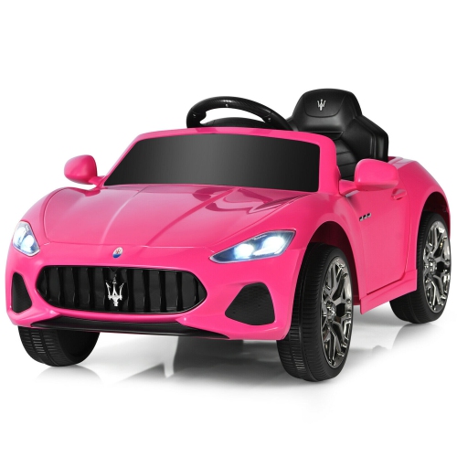 Gymax Voiture électrique pour enfants 12V – Agréée MASERATI GRANCABRIO