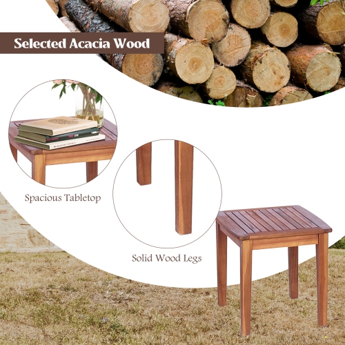 Gymax 3PCS Patio Rocking Chair & Table Set Outdoor Conversation Bistro Set