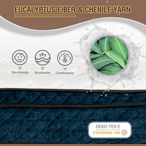 Gymax 12'' Gel Memory Foam Mattress Medium Firm Individually Pocket Spring Jacquard Full