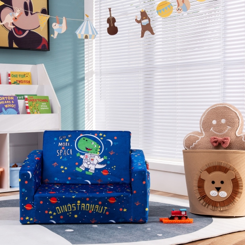 Canapé-lit 2-en-1 convertible pour enfants Gymax