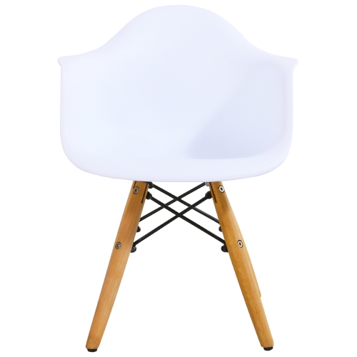 Topbuy Children Table & 2Chairs Set Solid Construction Mid-Century Dining Table Toddler