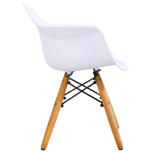 Topbuy Children Table & 2Chairs Set Solid Construction Mid-Century Dining Table Toddler