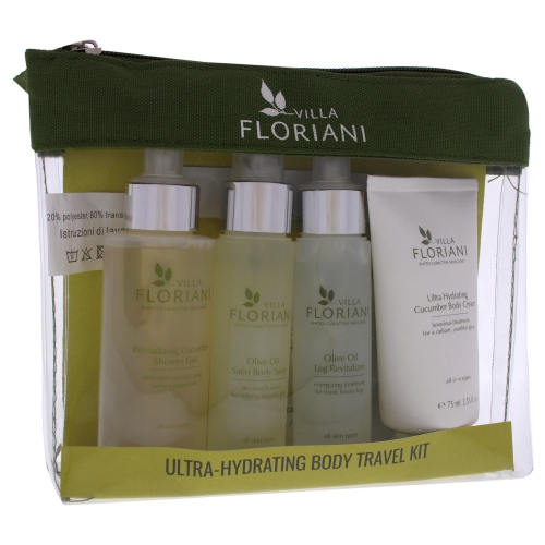 Ultra-Hydrating Body Travel Kit by Villa Floriani for Unisex - 5 Pc