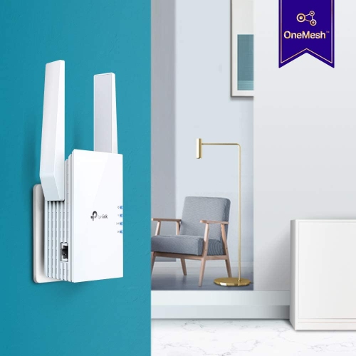 TP-Link AX1800 WiFi 6 Range Extender RE605X - Covers up to 1,500 Sq.ft and 30 Devices, Up to 1800Mbps, Dual Band WiFi Repeater with Gigabit Port,