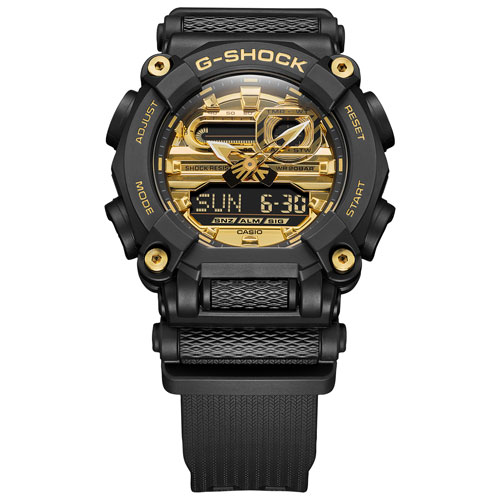 Casio G-Shock 52.8mm Men's Chronograph Sport Watch - Black/Gold