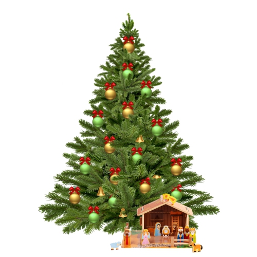 Wooden Nativity Scene for Kids - 20pcs Set - Crèche de Noël en Bois pour Enfants