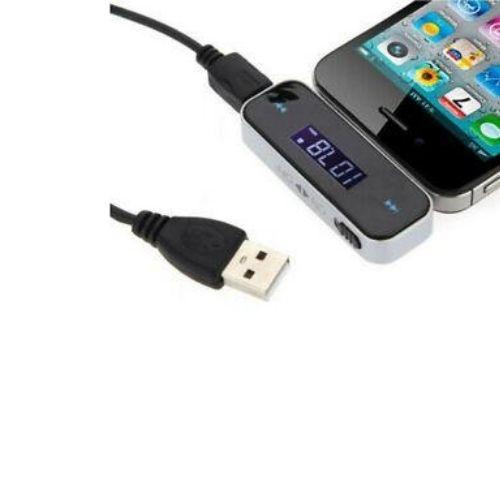 Émetteur FM sans fil 3,5 mm avec écran ACL pour MP3 MP4 iPod iPhone mains libres