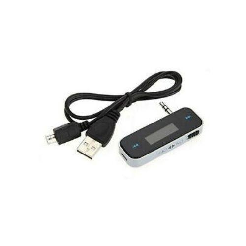 Émetteur FM sans fil 3,5 mm avec écran ACL pour MP3 MP4 iPod iPhone mains libres