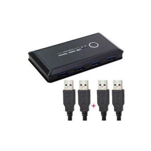 Commutateur de partage/sélecteur USB 3.0 2 partage d’ordinateur 4 USB 3.0 appareils KVM