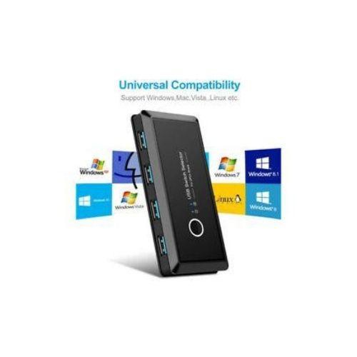 Commutateur de partage/sélecteur USB 3.0 2 partage d’ordinateur 4 USB 3.0 appareils KVM