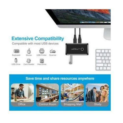 Commutateur de partage/sélecteur USB 3.0 2 partage d’ordinateur 4 USB 3.0 appareils KVM