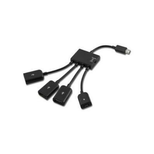 Micro USB OTG Hub Extension Adapter Charging Cable Android Phone Tablet 4 in 1