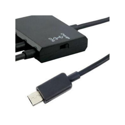 Micro USB OTG Hub Extension Adapter Charging Cable Android Phone Tablet 4 in 1