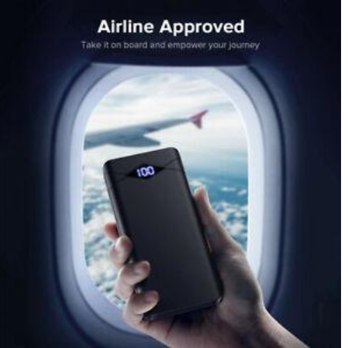 10000mAh Power Bank LED Display Portable Charger Dual 3A High-Speed USB Ports