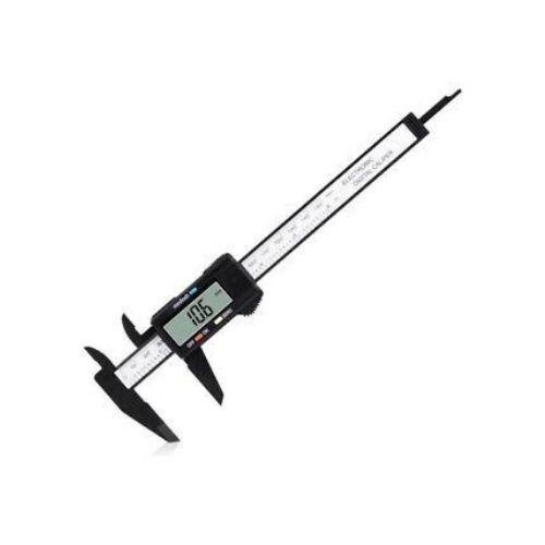 Digital Caliper Measuring Tool Large LCD Screen 0-6Inch/150mm Carbon Fiber Gauge