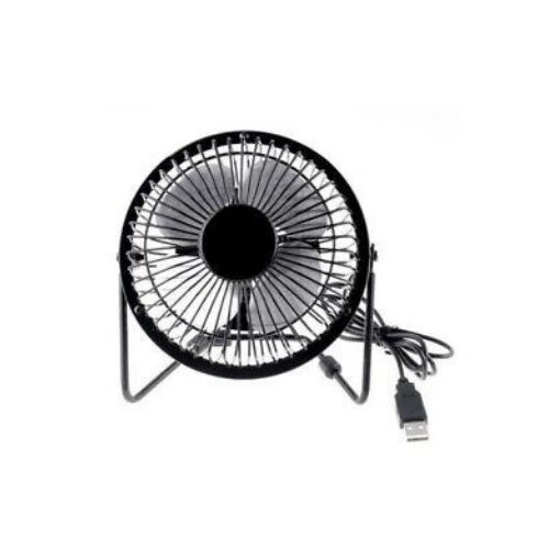 Mini USB Fan PC Notebook Laptop Car Office Desk Adjustable Portable Metal Fan