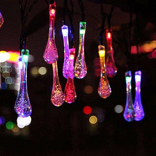 Berocia Shatterproof Solar String Lights Multicolor Outdoor Waterproof 30 LED 20ft 8 Modes Color Changing Novelty Patio Fairy String Lights - axGear