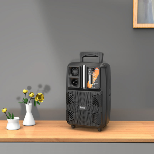 hoco. BS37, machine à karaoké, microphone de karaoké avec lumières LED DJ, haut-parleur Bluetooth avec microphones, système de karaoké prenant en