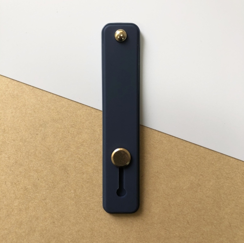 CC  Topsave Rubber Phone Hand Band Holder Wristband Strap Push Pull Grip Stand Bracket Finger Ring Holder In Navy Blue