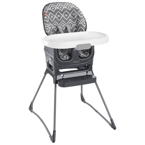 Fisher-Price Deluxe High Chair with Tray - Grey/White