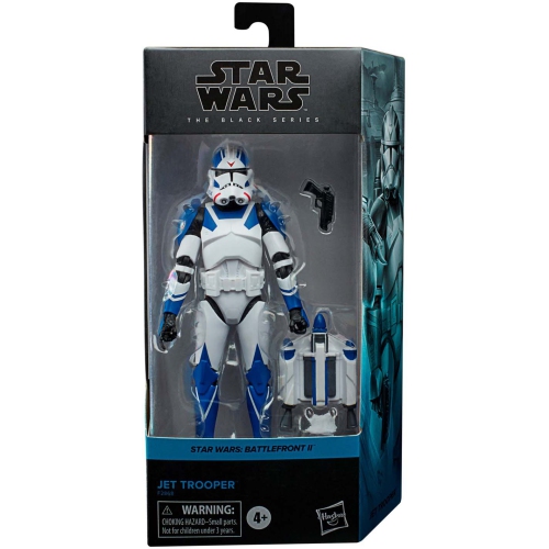 STAR WARS  The Black Series Gaming Greats 6 Inch Action Figure Box Art Exclusive - Jet Trooper In Blue
