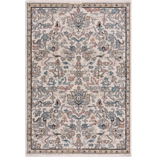 La Dole Rugs Traditional Persian Oriental Paisly Ivory Grey Teal Turquoise Red Orange Area Rug Living Room Bedroom Carpet Tapis 2'7"x4'11"