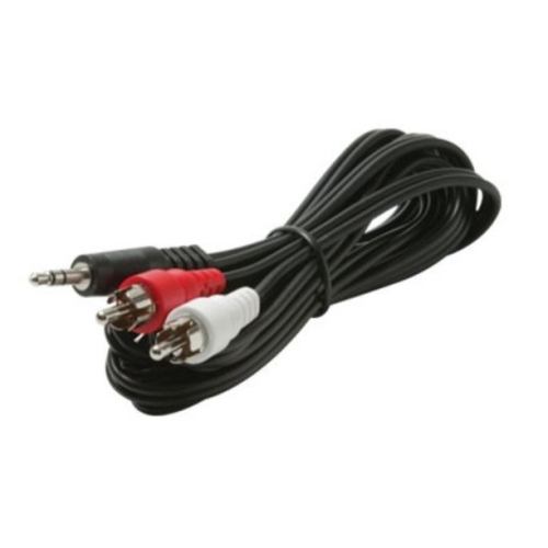 imbaprice 12 feet 3.5mm stereo male mini plug to 2rca stereo male y-cable