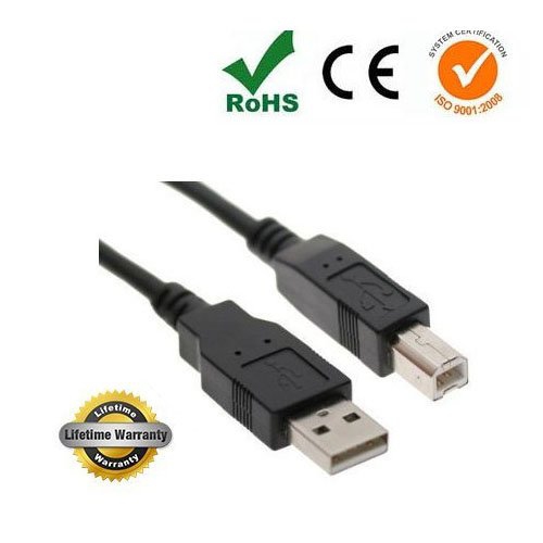 iMBAPrice 10 Feet Long USB 2.0 Printer and Scanner Cable for Epson Expression Home XP-310 XP-400 XP-410 XP-600, WorkForc