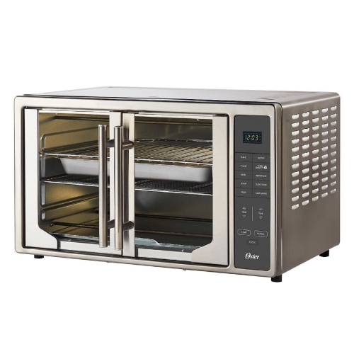 Countertop Oven. Oster Digital French Door Stainless Steel Brushed Finish Toaster Countertop Oven 10 Versatile Cooking Functions with Air Fry