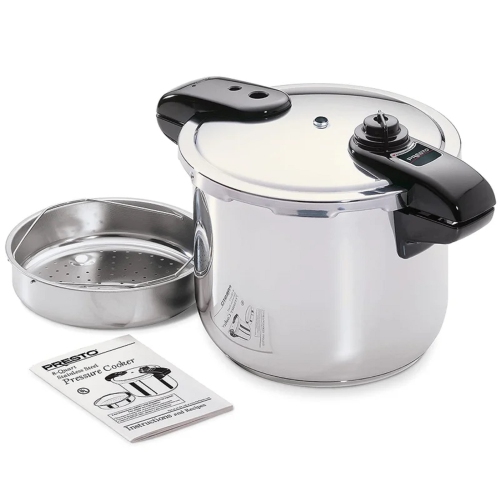 Presto 8 Qt. Stainless Steel Pressure Cooker - 01370