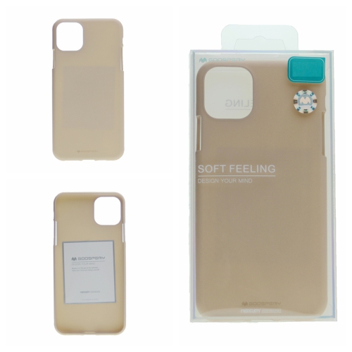 TopSave Goospery Soft Feeling Jelly Silky Slim Bumper Case For iPhone 13, Pink Sand