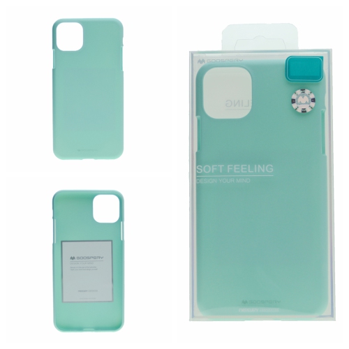 TopSave Goospery Soft Feeling Jelly Silky Slim Bumper Case For iPhone 13 Mini(5.4), Teal