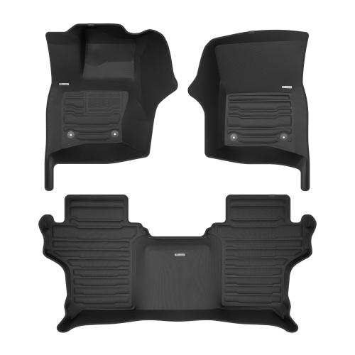 TuxMat - For Land Rover Defender 90 2020-2025 Models - Custom Car Mats - Maximum Coverage, All Weather, Laser Measured - This Full Set Includes 1st a